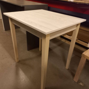 Стол обеденный Компакт (прямая ножка) Выбеленная береза/Сосна белая