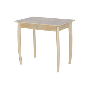 Стол обеденный нога бочонок Бесцветный/Бетао матовый