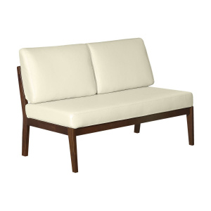 Диван-скамья массив мягкая Орех/MORGAN CREAM