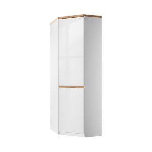 Шкаф угловой TAURUS 1DGL Белый/Дуб вотан