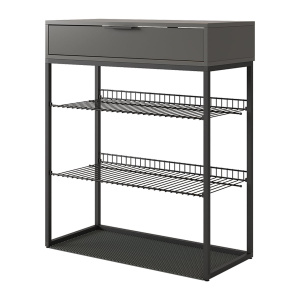 Обувница Краш черный муар/графит