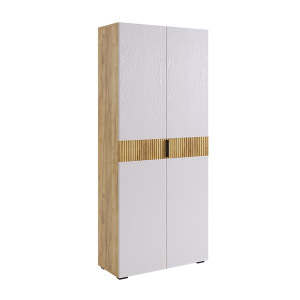 Шкаф двухдверный Бери дуб крафт золотой/белое дерево