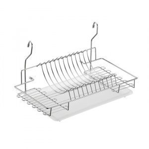 Сушилка для посуды на рейлинг с поддоном LS228J.CR