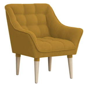 Кресло отдыха Комфорт-8 ULTRA MUSTARD/Бесцветный (Лак)