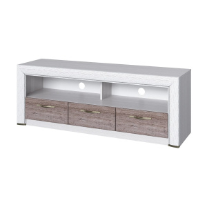 Тумба RTV 3S OLIVIA Вудлайн крем/дуб анкона