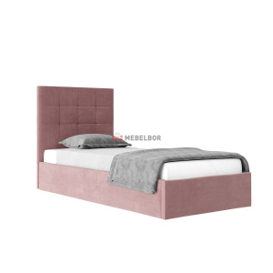 Кровать с подъемным механизмом НК Соната 900х2000 Велюр Розовый