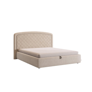 Кровать с подъемным механизмом Сильва 2 160х200 крем (велюр)