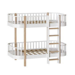 Двухъярусная кровать Лия Белая/прозрачная