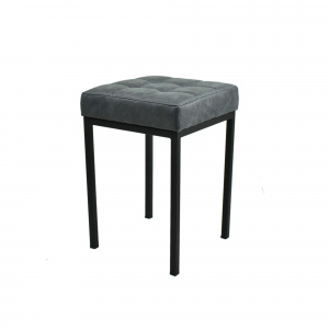 Табурет Олимпик черный муар/Pluton 101