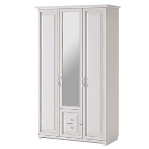 Шкаф 3-створчатый Белла белый/джелато софт