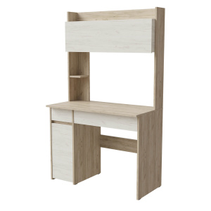 Стол компьютерный СК 10 дуб крафт серый/дуб крафт белый