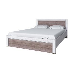 Кровать 140 OLIVIA Вудлайн крем/дуб анкона