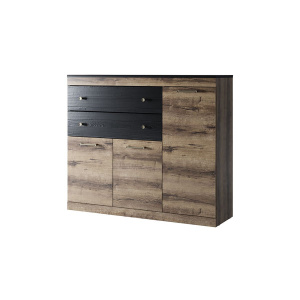 Тумба 3D2S JAGGER Дуб монастырский/Черный