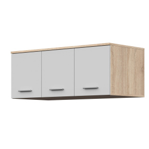 Антресоль НК FUN 3Д Дуб сонома/Белый