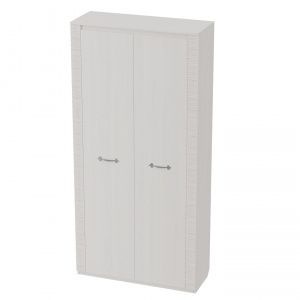 Шкаф двухдверный Элана Бодега белая/Сандал матовый