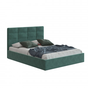 Кровать с подъемным механизмом НК Соната 1400х2000 Зеленый (велюр)