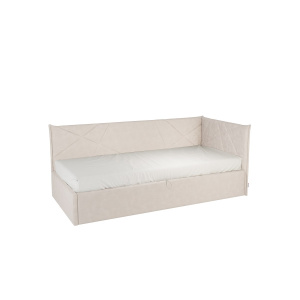 Кровать с подъемным механизмом Квест (Тахта) 90х200 крем (велюр)