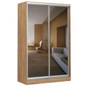 Шкаф-купе 2-х дверный 1540х590 ВАРИАНТ 5 Дуб крафт золотой