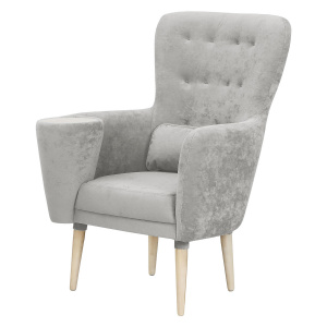 Кресло отдыха Гуччи PLUSH SILVER левое