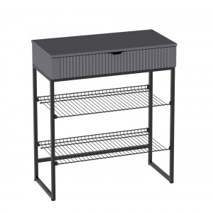 Тумба для обуви Нора Металл Бруклин/Графит