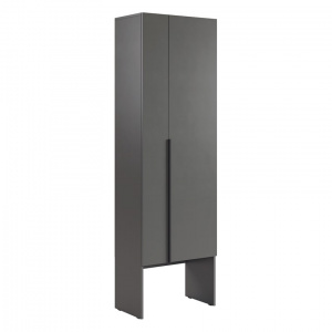 Шкаф двухдверный L600 Баско графит