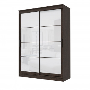 Шкаф-купе ГРАНД 1 1,6 Венге/Лакобель белый