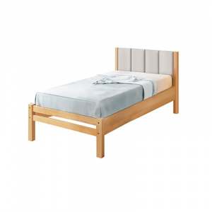 Кровать односпальная Массив 900 с мягкой спинкой