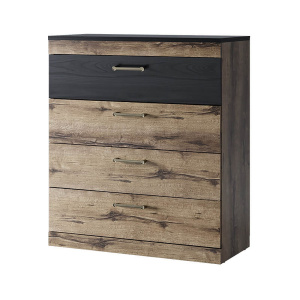 Комод 4S JAGGER Дуб монастырский/Черный