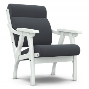 Кресло отдыха Вега-10 CATANIA STEEL/Снег (Лак)