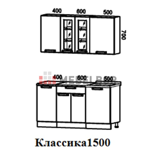 Кухня Классика 1500 2К