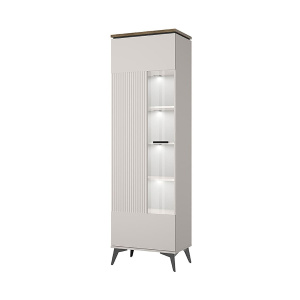 Шкаф с витриной VINATI 1V ПЕРСИДСКИЙ ЖЕМЧУГ/АМАРОК