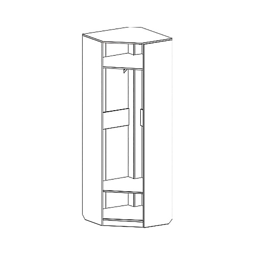 Прихожая Элана Бодега белая/Сандал матовый белый