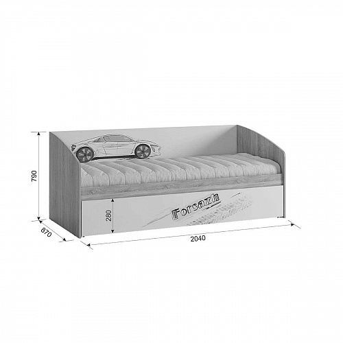 Набор детской мебели Форсаж К1 дуб сонома/белый