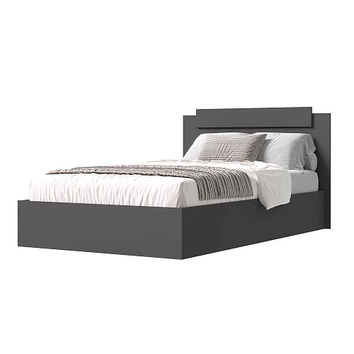 Кровать односпальная Эко Графит 1200х2000