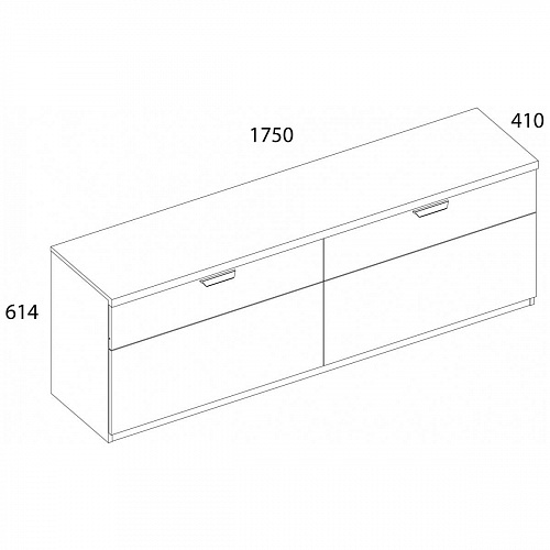 Тумба MODERN RTV 2D2SПерсидский жемчуг/Ирландский ликер