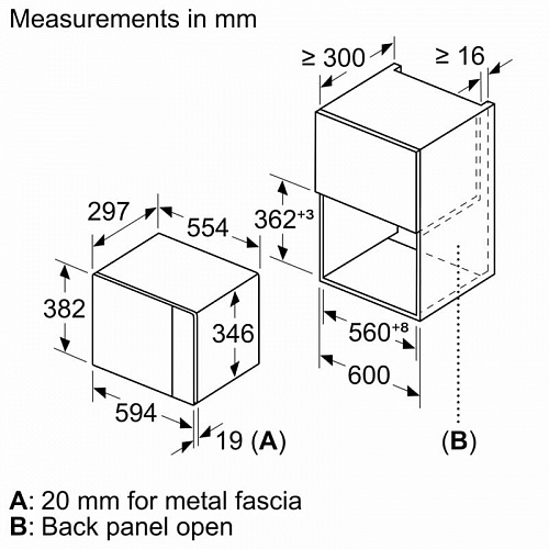 Встраиваемые микроволновые печи BOSCH BFL524MB2