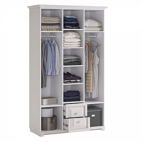 Шкаф 3-створчатый Белла белый/джелато софт