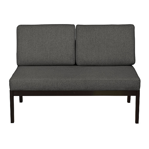 Диван-скамья массив мягкая Венге/UNO GREY