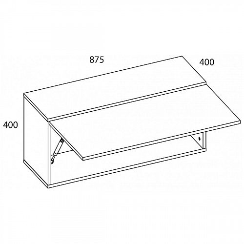 Шкаф навесной MODERN 1D/87-40 Персидский жемчуг