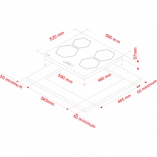 Варочная поверхность MONSHER MHI 6101