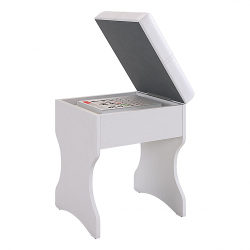 Пуф Виктория-1 белое дерево