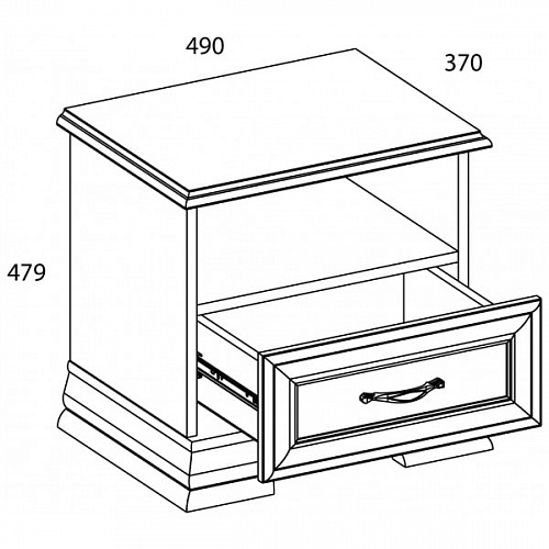 Спальный гарнитур TIFFANY №1 Вудлайн кремовый