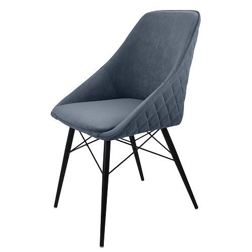 Стул Монти ST Люкс черный муар/Катания Стил