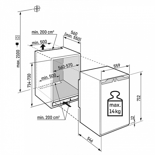 Встраиваемый морозильный шкаф Liebherr IFNbi 3553-22 001