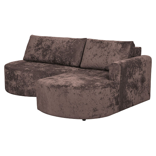 Угловой диван Каир (Левый) PLUSH CHOCOLATE