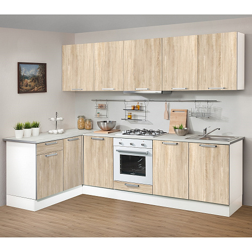 Кухня Симпл угловая 2700х1500 ЭКО левая