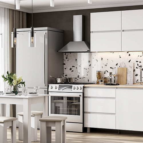 Кухня Токио 1200 Белый текстурный