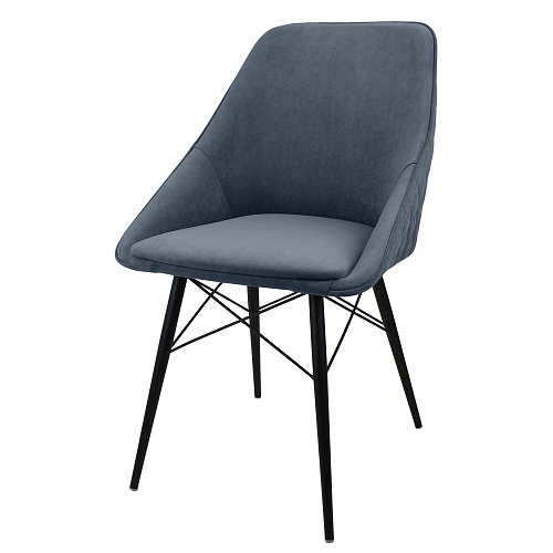 Стул Монти ST Люкс черный муар/Катания Стил