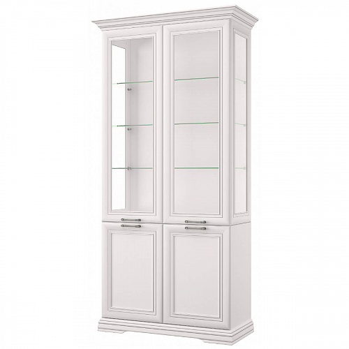 Шкаф-витрина SEVILLA 2V2D Белый