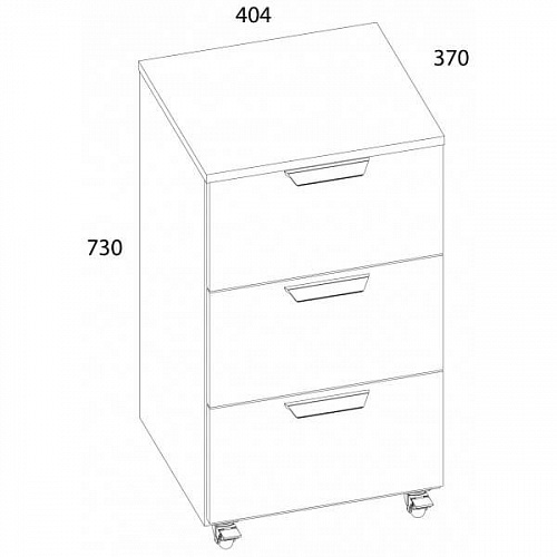 Тумба выкатная MODERN 3S Персидский жемчуг
